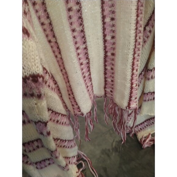 Venus Fringed Long Sleeve Open Cardigan Sm Boho Cottage Core Hippie Feminine - Picture 9 of 9